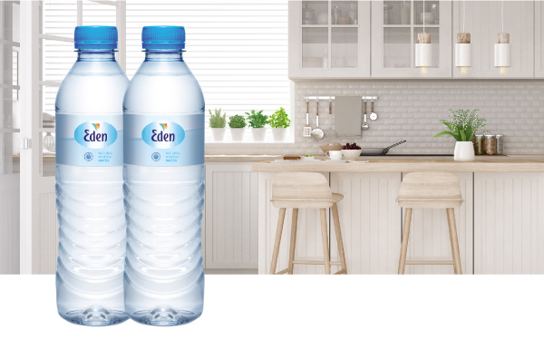 Frisk og lækker Eden vand på flaske Frisk og lækker Eden vand på flaske